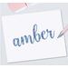 Pattern 2 name decal - blues and purples